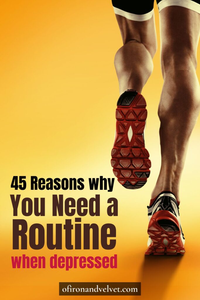 Photo of someone working out who needs a routine for depression
